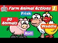 FARM Animal Actions || #nurseryrhymes