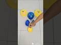 Paint Balloon Pop on Tile Floor 🎨💥 | Oddly Satisfying #Shorts