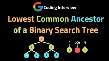 Lowest Common Ancestor of a Binary Search Tree - LeetCode 236 - Coding Interview