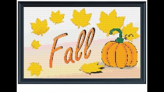 Free Fall Season Cross Stitch Pattern WeCanMakeItForYou
