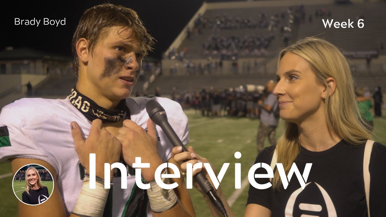 Brady Boyd from Southlake Carroll Football Interviews with Abby Kowal