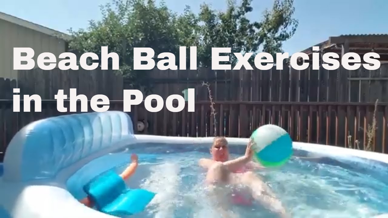 Beach Ball Exercises in the Pool YouTube Beach Ball Exercises in the Pool YouTube