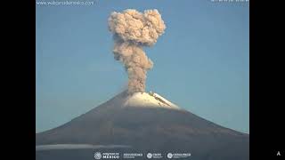 September 14, 2022, Eruption Popocatepetl Volcano, Mexico 0653 Cdt