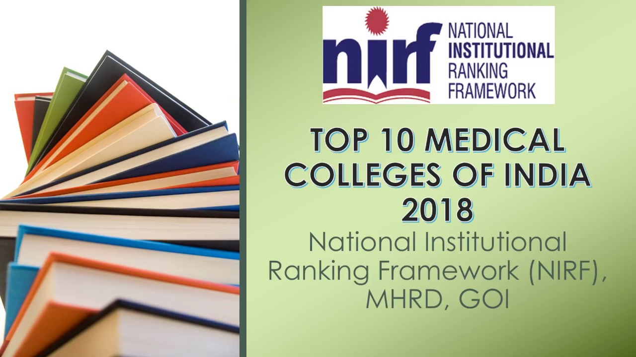 TOP 10 MEDICAL COLLEGES OF INDIA 2018 | NIRF |MHRD | GOI - YouTube