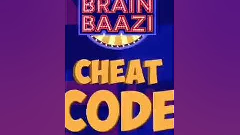 Brain Baazi cheat code 13 july 2018 at 1 pm