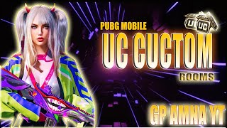 PUBG MOBILE | 60 UC CUSTOM ROOMS  | PUBG GIRL LIVE STREAMING SUNDAY | GAMING WITH AMNA