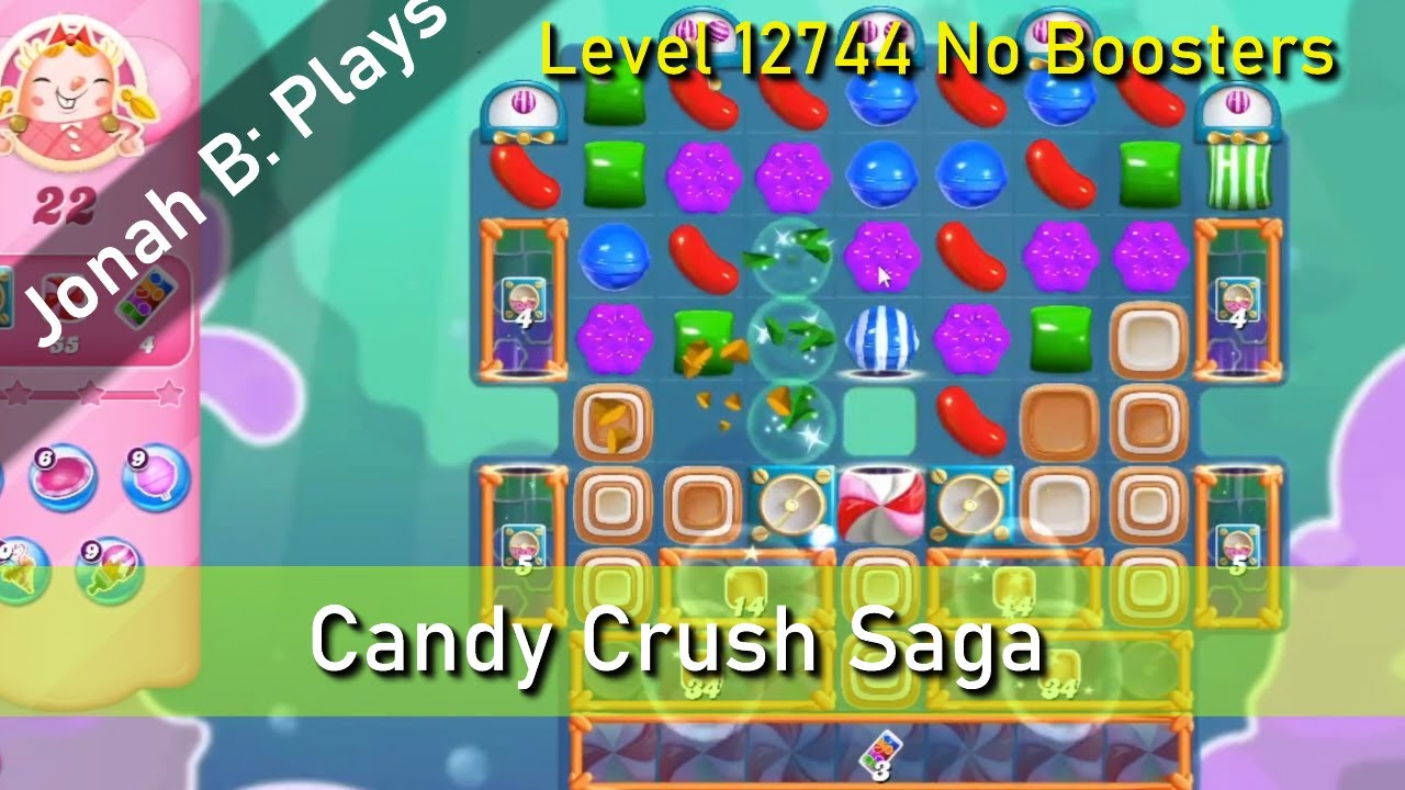 Candy Crush Saga Level 12744 No Boosters YouTube