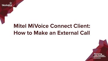Mitel (ShoreTel) MiVoice Connect Client: How to Make an External Call