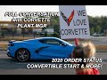 CORVETTE PLANT MANAGER TALKS ABOUT CORVETTE, THE VIRUS & CURRENT STATUS APRIL 2020