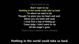 I Don't Wanna Cry (Lyrics) - Mariah Carey