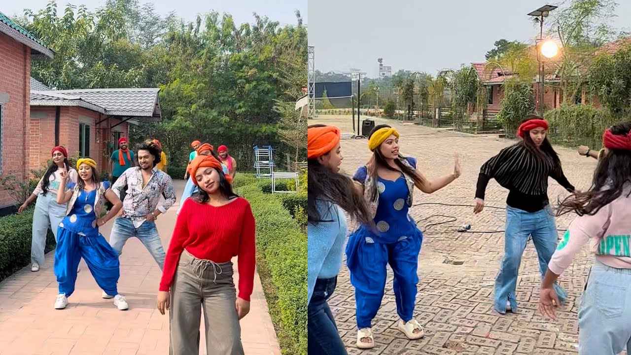 নতুন বছরের আমাদের নতুন গান" কি যাদু তে বান মারিলা" শুটিং।