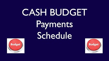 ACC406, Chapter 9, Video 13, Prepare an Accounts Payable Cash Payments Schedule (Cash Budget)