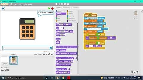 How to make a simple calculator on scratch 2.0 | Creative Advit