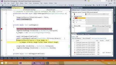 Visual Studio Training - Diagnostic Tools - Part 2