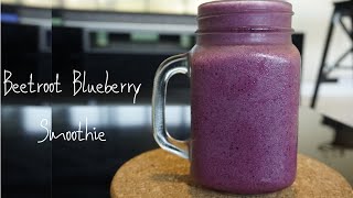 Beetroot and Blueberry protein smoothie for weight loss