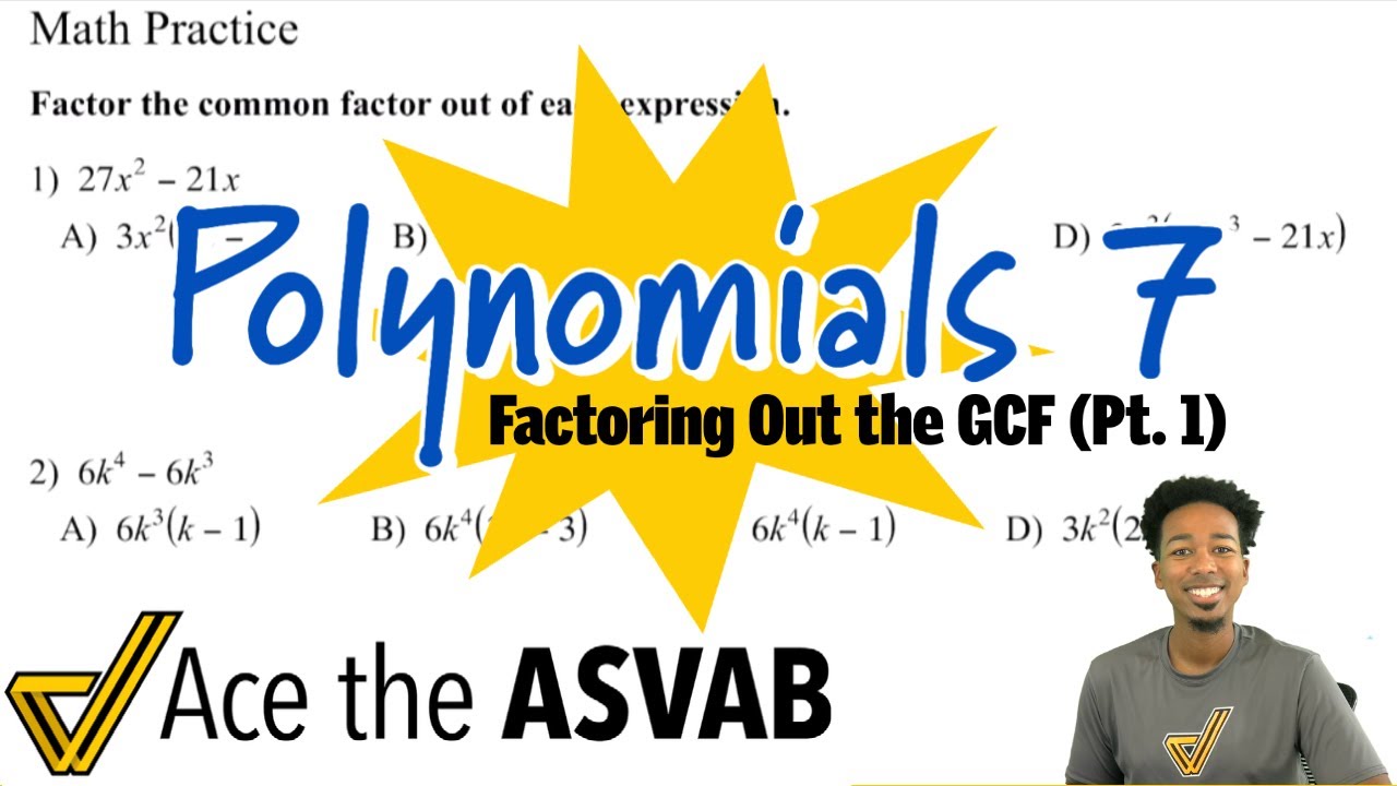 ASVAB Math - How to Factor Out the Greatest Common Factor (GCF) (Pt. 1)