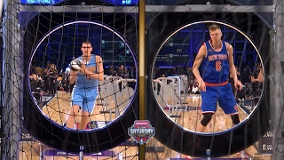 Nikola Jokic Vs Kristaps Porzingis - Round 2 Skills Challenge 2017 Nba All-Star Saturday Night