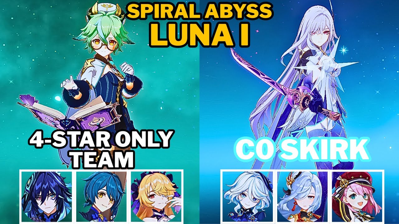 [Spiral Abyss 6.0/Luna I] C6 Sucrose Taser & C0 Skirk Freeze (NO Escoffier) | Genshin Impact