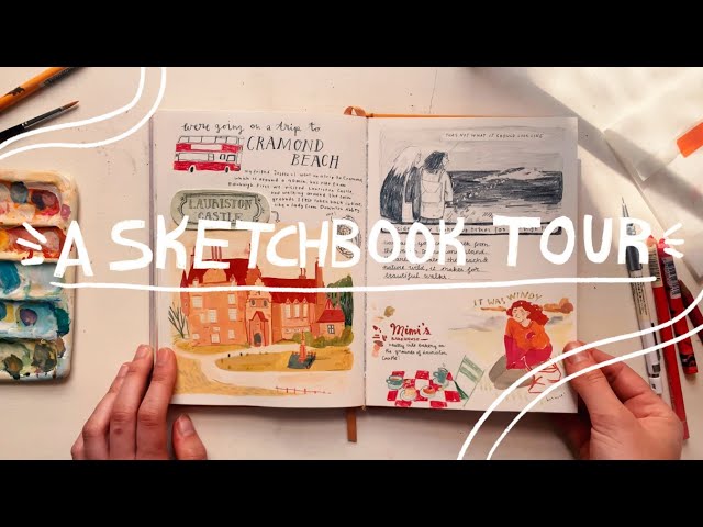 Art School Sketchbook tour - My last semester as an art student 