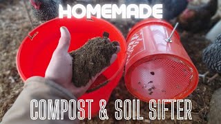 Homemade Compost and Soil Sifter |Better Than Wood Frame|