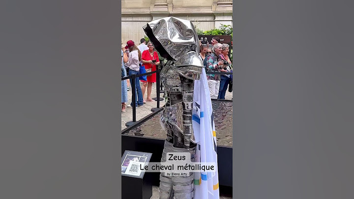 Zeus le cheval métallique. Paris 2024 #paris #olympicgames #paris2024 #jo #zeus #sanofi