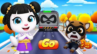 Talking Tom Gold Run - Hanfu Angela vs Raccoon Boss Fight in Party Parade Event | Funny Race Game 🔥 screenshot 5