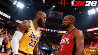 LeBron & KD Clash in Game 3! | NBA 2K26 Playoffs Mode | Lakers vs. Rockets