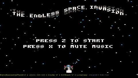 endless space shoot em up by capuman PICO 8 Fantasy Virtual Console Lexaloffle Games com