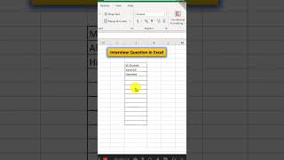 Interview Question in Microsoft Excel#Tips & Tricks Video of Microsoft Excel#by Shahab Learning Hub