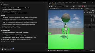 Friday UE Demo - Adds a physics sphere to the level