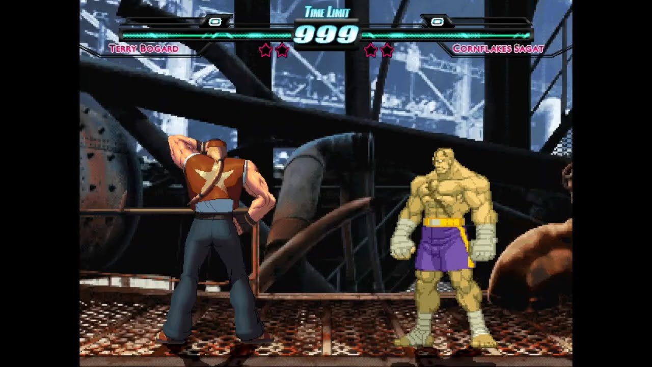 M.U.G.E.N. Aimless Battles - Terry Bogard (me) vs. Cornflakes Sagat (Master Gouken)