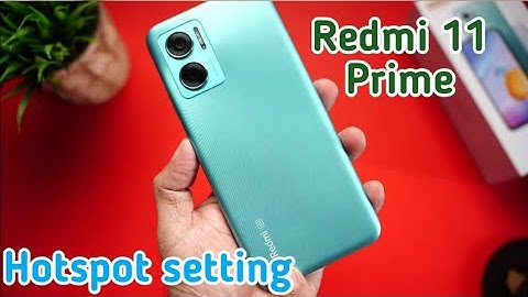 How To Enable Hotspot Setting In Redmi 11 Prime,Hotspot Setting