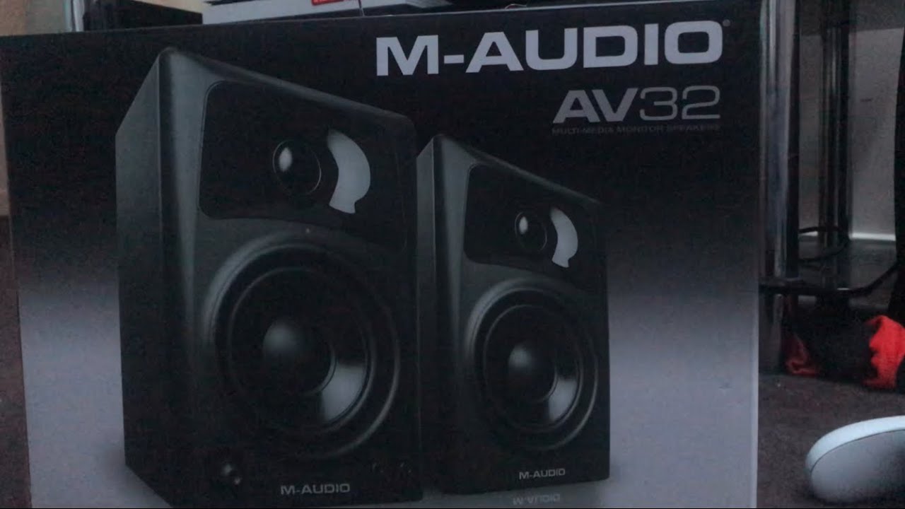 the MAUDIO AV 32 speakers YouTube