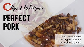 How to Cook a Pork Chop & Mushrooms | Chef Matt Harper