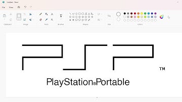 How to draw the PlayStation Portable logo using MS Paint | How to draw on your computer