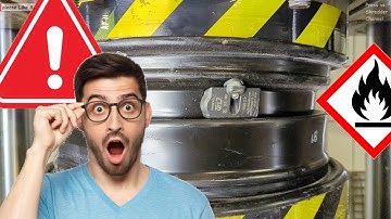 Shredder mayhem destruction of some very tough, large industrial items such as car wheels and more