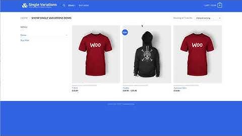 WooCommerce Single Variations Plugin