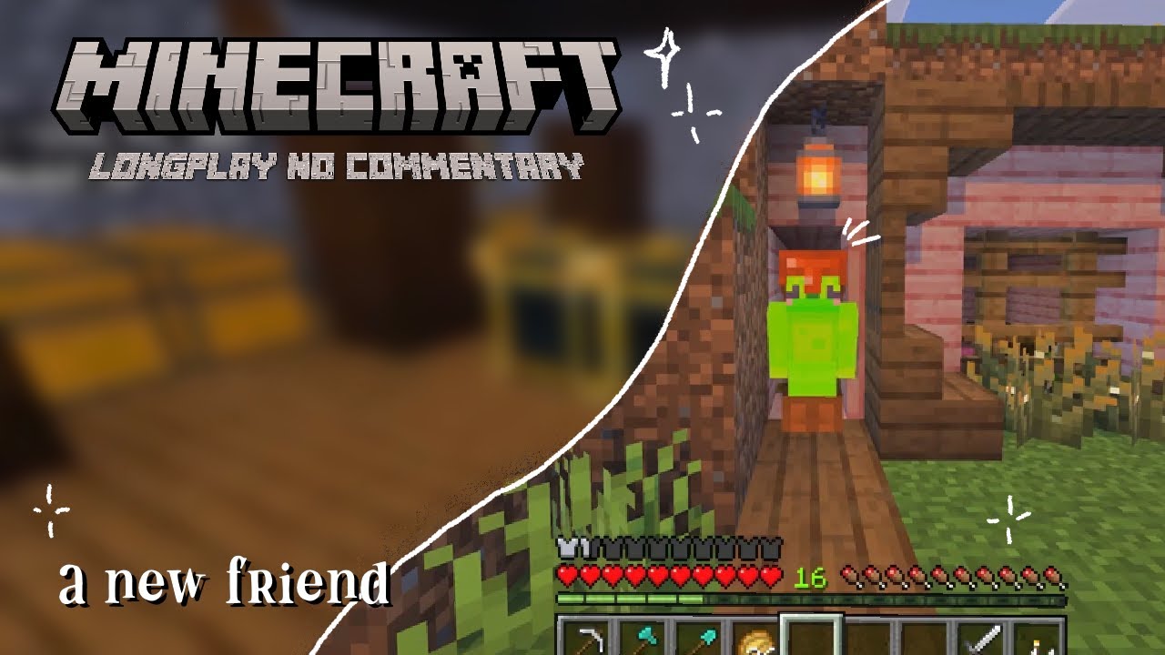 Minecraft No Commentary Longplay & Chill (3) making a cute storage room ...