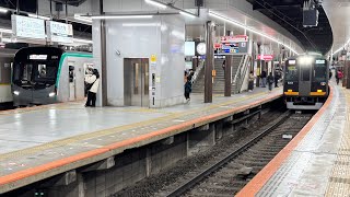 【京市交車を追いかける阪神車】京都市営地下鉄20系KS34編成 阪神9000系HQ04編成 大和西大寺発車
