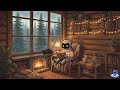 Rainy Night Bossa Nova Jazz 🌧️ Cozy Cabin Fireplace Music for Study, Sleep, Focus 100 Min No Repeats