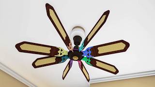 Vintage 6-Blade Ceiling Fan With Perfect and Elegant Rotation!