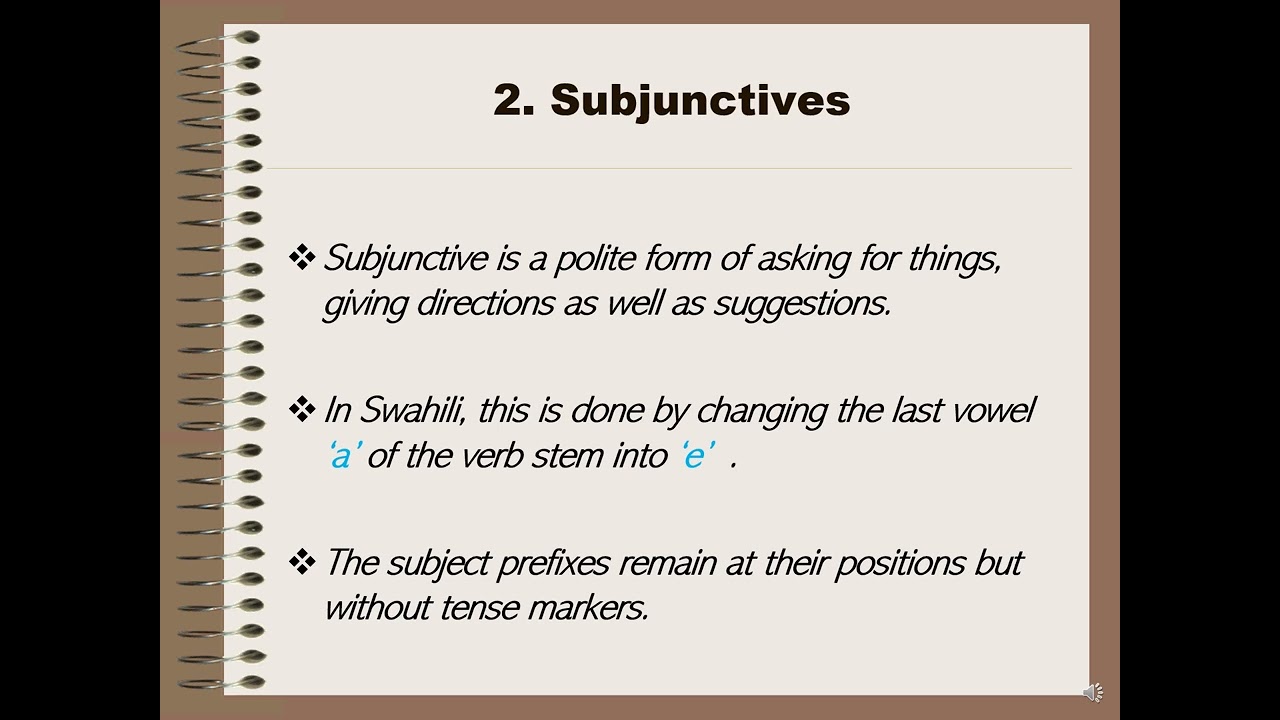Swahili Verbs: Prepositional Forms