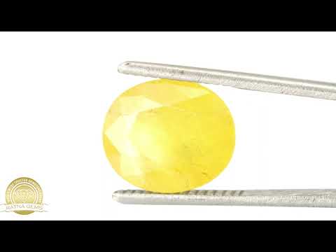 Product Video for: Natural Pukhraj Stone 7.80 Ratti (7.10 Carat) Yellow Sapphire - Nigerian