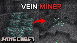 New Vein Miner Mod for Minecraft PE/BE 1.21+