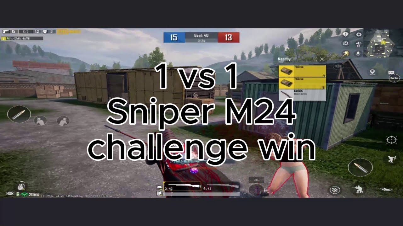 1 vs 1 Sniper M24 challenge win - YouTube