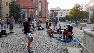 Video voorbeeld van "Freedom Dancers at Art Event on the street in Stuttgart"