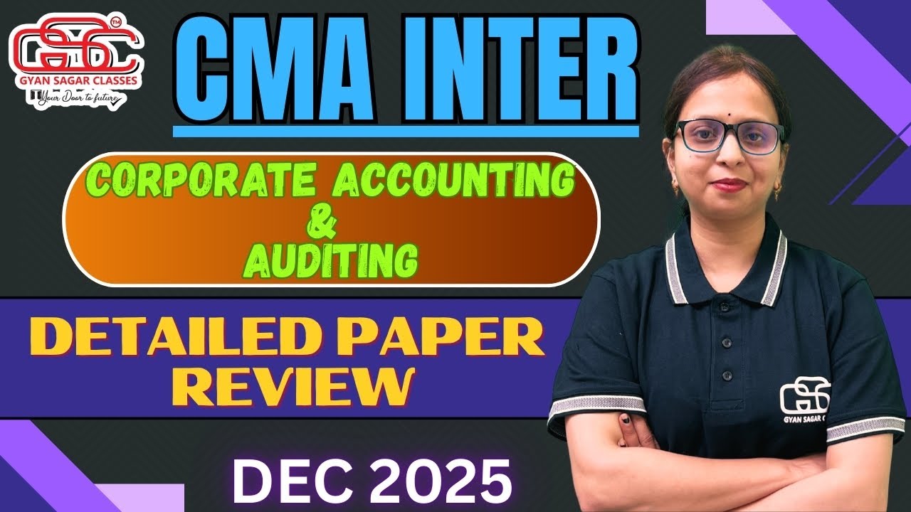 CMA INTER COPORATE ACCOUNTING AND AUDTING FULL PAPER SOLUTION EXAM DEC ...