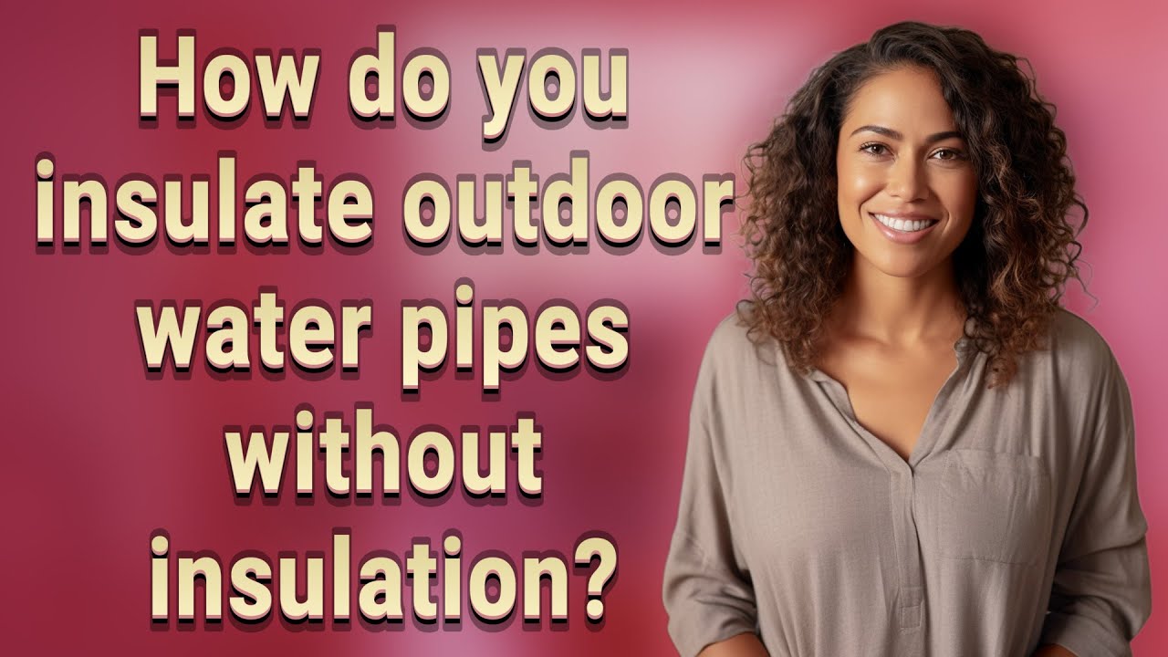 How do you insulate outdoor water pipes without insulation? - YouTube