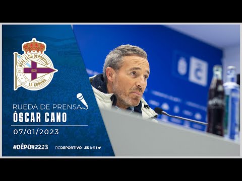 Rueda de prensa de Óscar Cano. 07.01.2023