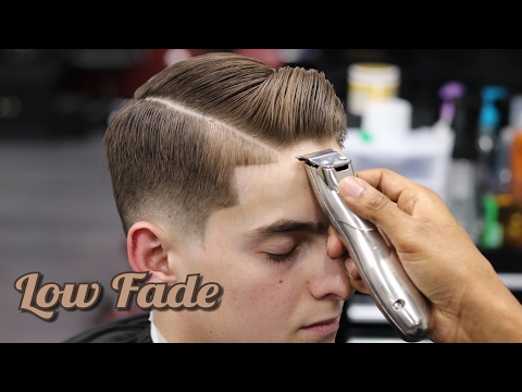 haircut-tutorial:-combover-|-low-fade-|-hard-part-|-blow-dry-&-style